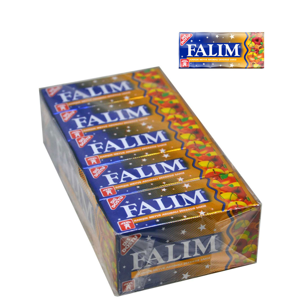 Falım Sakız 7 gr 20'li Paket Karışık Meyve Aromalı Şekerleme Sakız Fiyatı