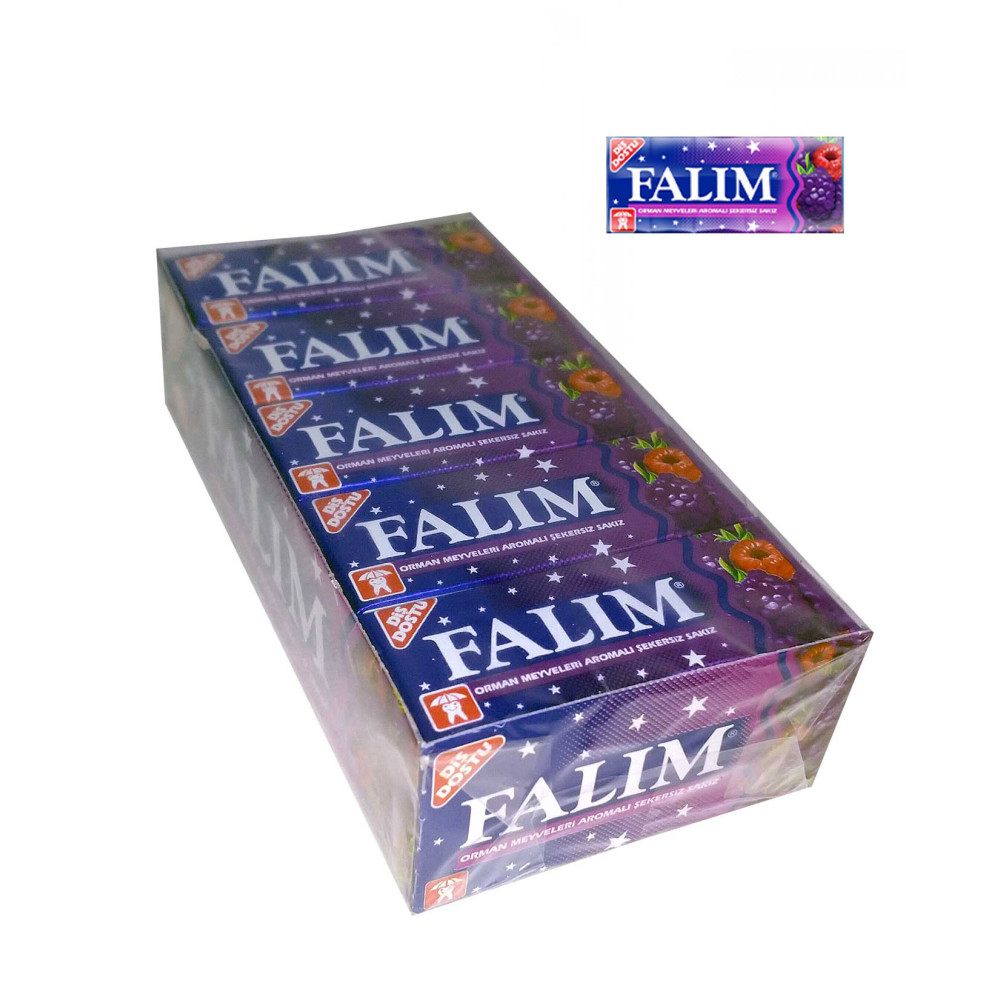 Falım Sakız 7 gr 20'li Paket Orman Meyve Aromalı Şekerleme Sakız Fiyatı