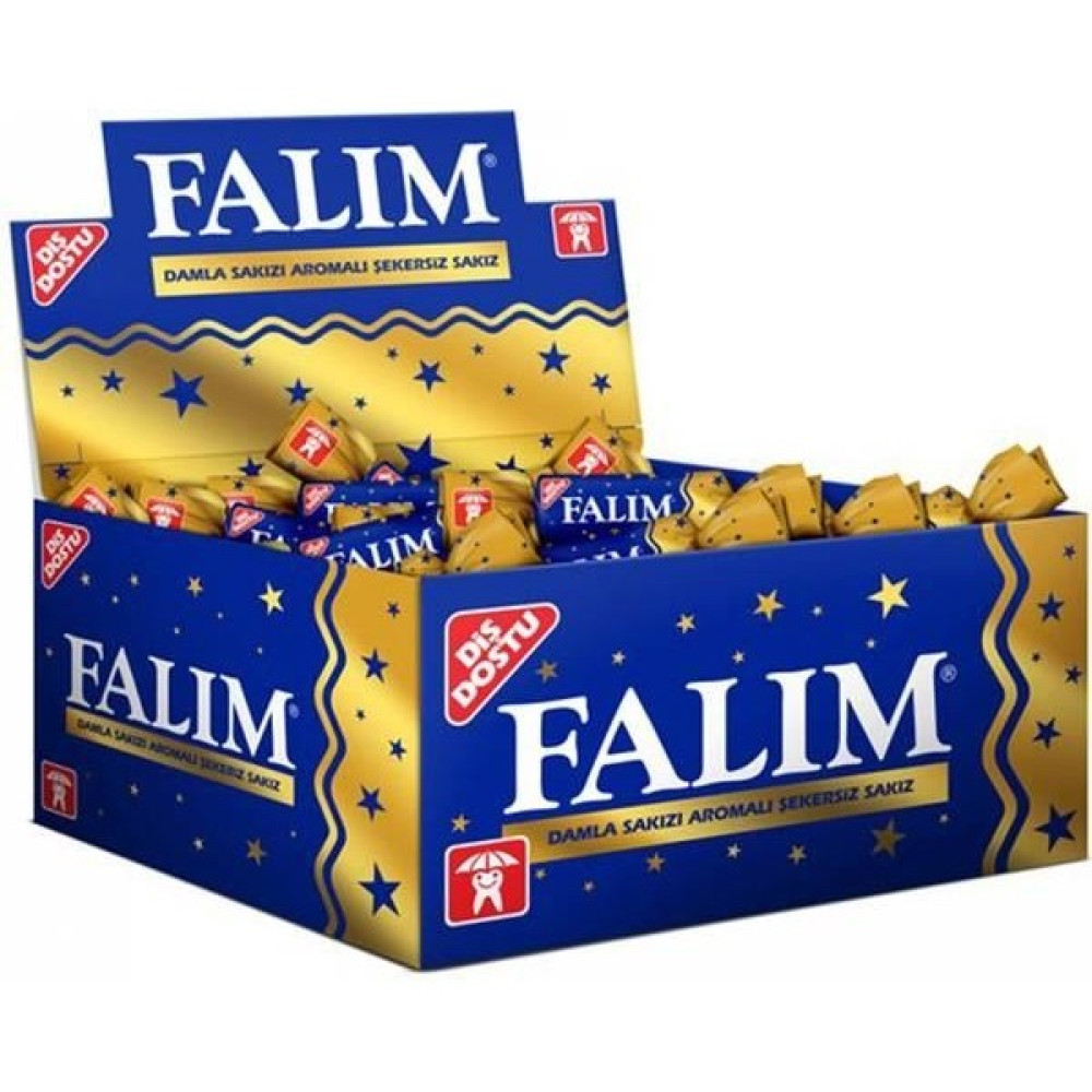 Falım Tekli Sakız Damla Aromalı 100'LÜ - 100 gr Şekerleme Sakız Fiyatı