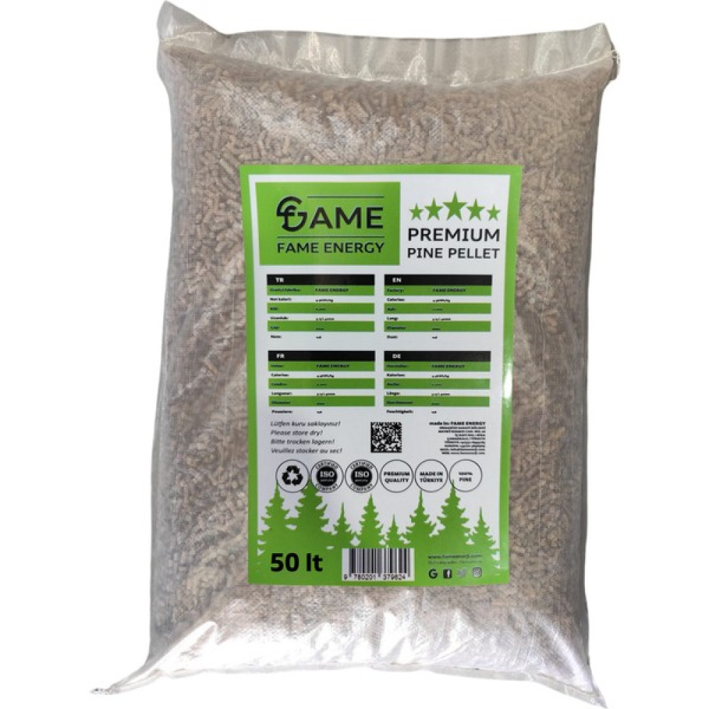Fame Enerji % 100 Çam Peleti / Kedi Kumu 50 Lt 6 mm Evcil Hayvan Ürünleri Fiyatı