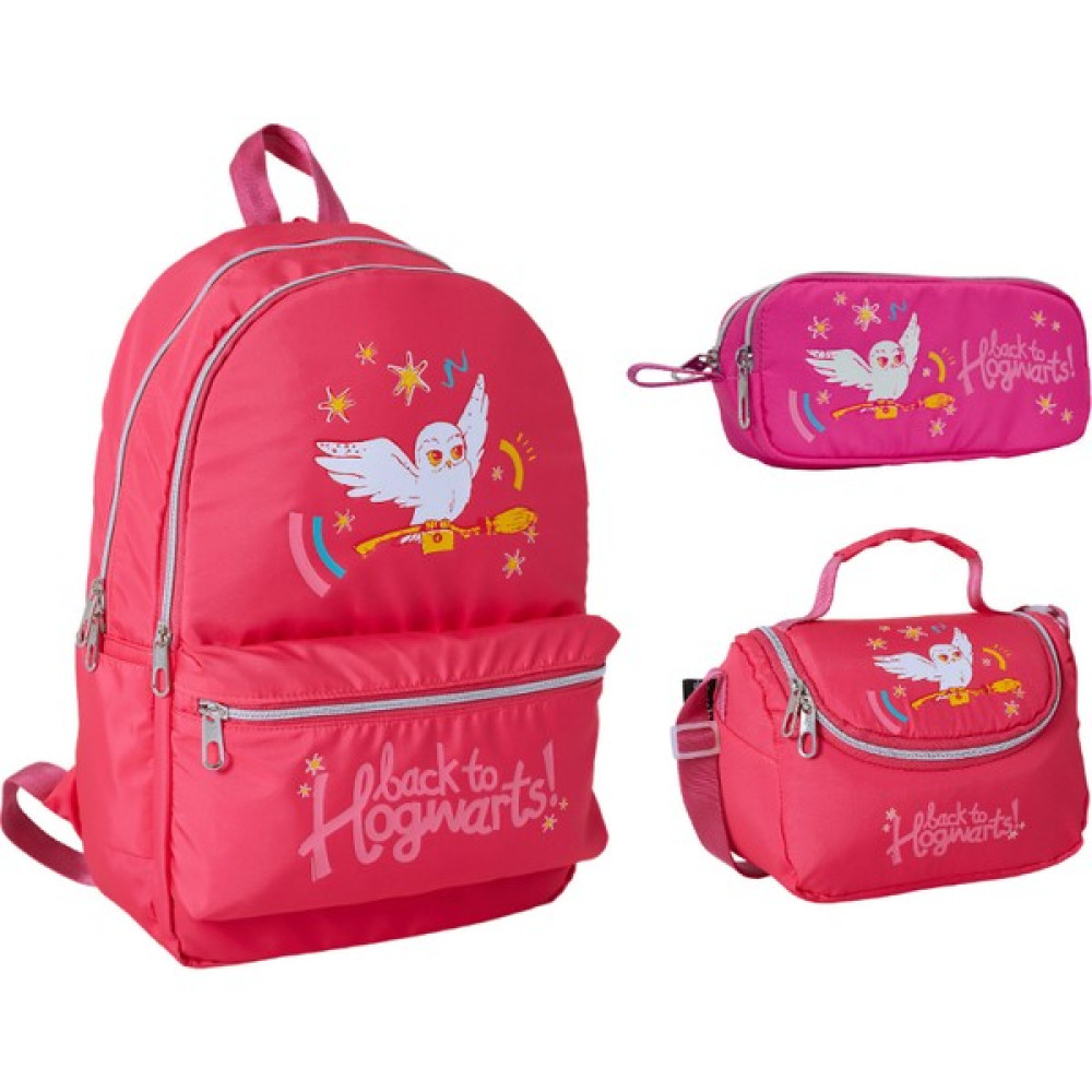 Famebag Famebag-Harry Potter Ilk ve Ortaöğretim Pembe Okul Çantası-Beslenme ve Kalem Çantası Seti Okul Çantası Fiyatı