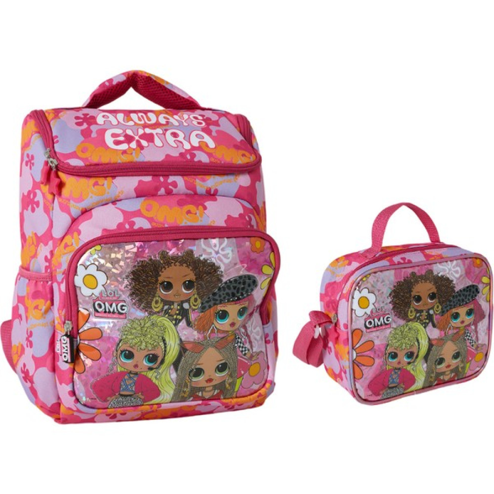 Famebag Famebag-Lol Omg Ilk ve Ortaöğretim Okul Çantası ve Beslenme Çantası Seti - Fuşya - Pembe Okul Çantası Fiyatı