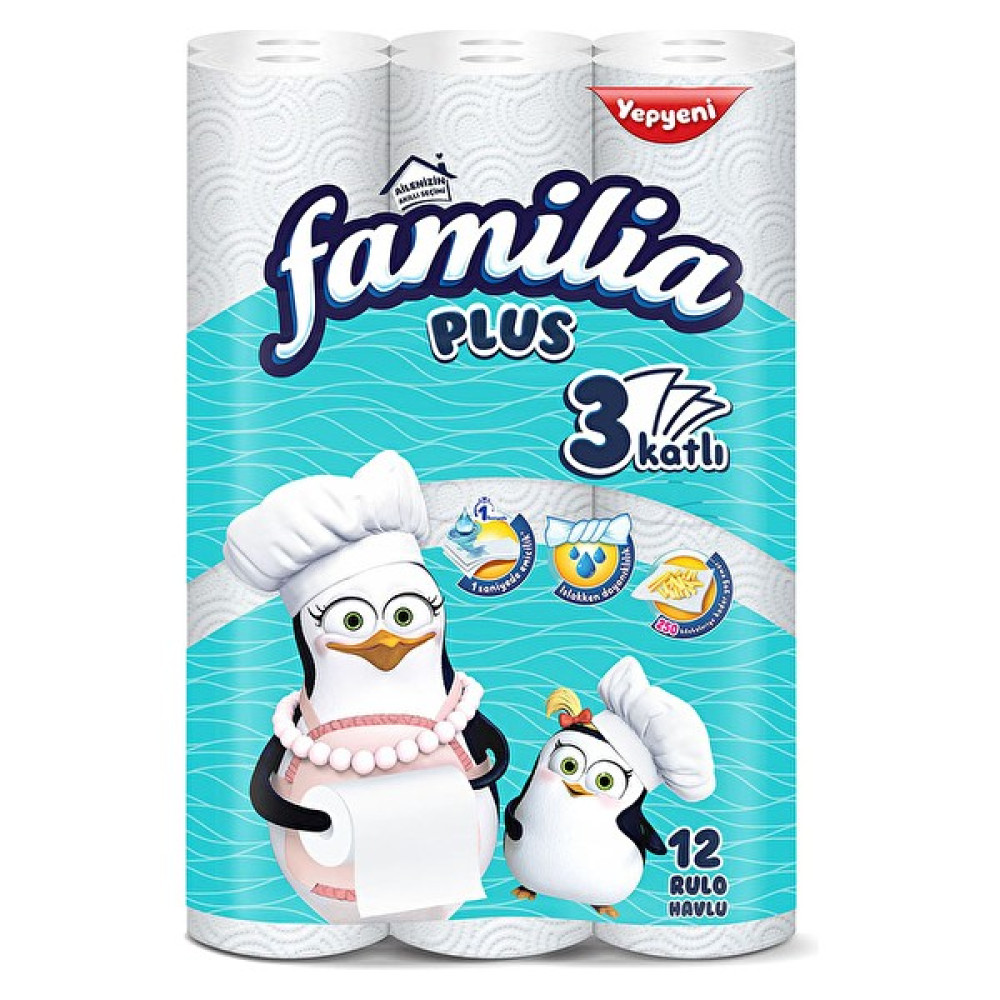 Familia Kağıt Havlu 12'li Rulo Sayısı ile Ultra Emici ve Dayanıklı Kağıt Özelliği El / Yüz Havlusu Fiyatı