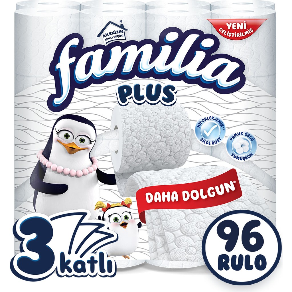 Familia Organik Pamuk özlü Tuvalet Kağıdı 96 Rulo (32 RULO x 3 PAKET) Tuvalet Kağıdı Fiyatı