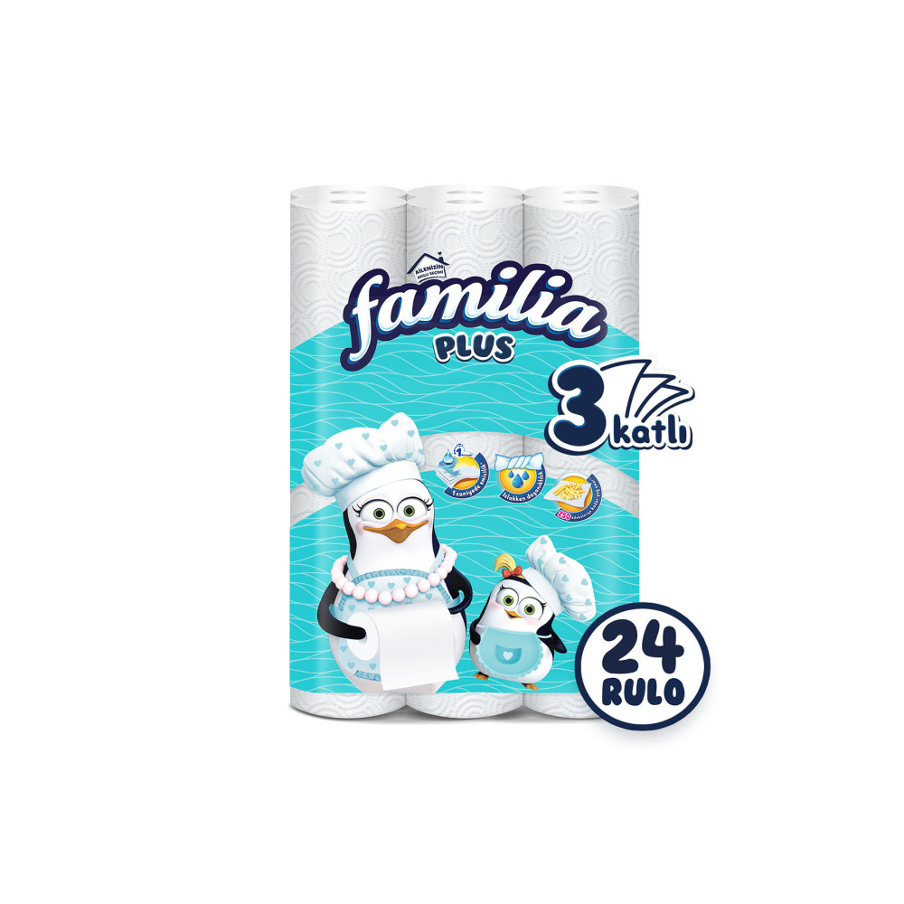 Familia Plus Kağıt Havlu 24 Rulo (12 Rulo X 2 Paket) Kağıt Havlu Fiyatı