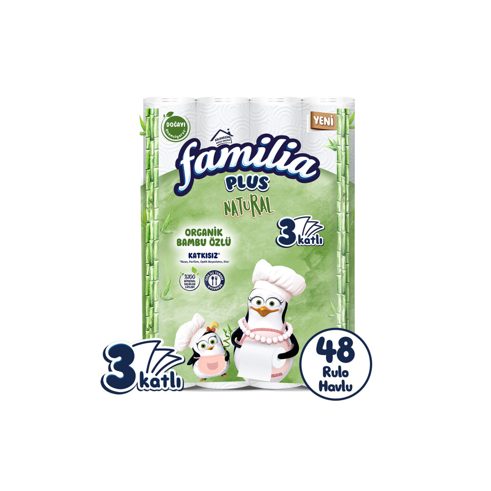 Familia Plus Natural Kağıt Havlu 48 Rulo (16 Rulo X 3 Paket) Kağıt Havlu Fiyatı
