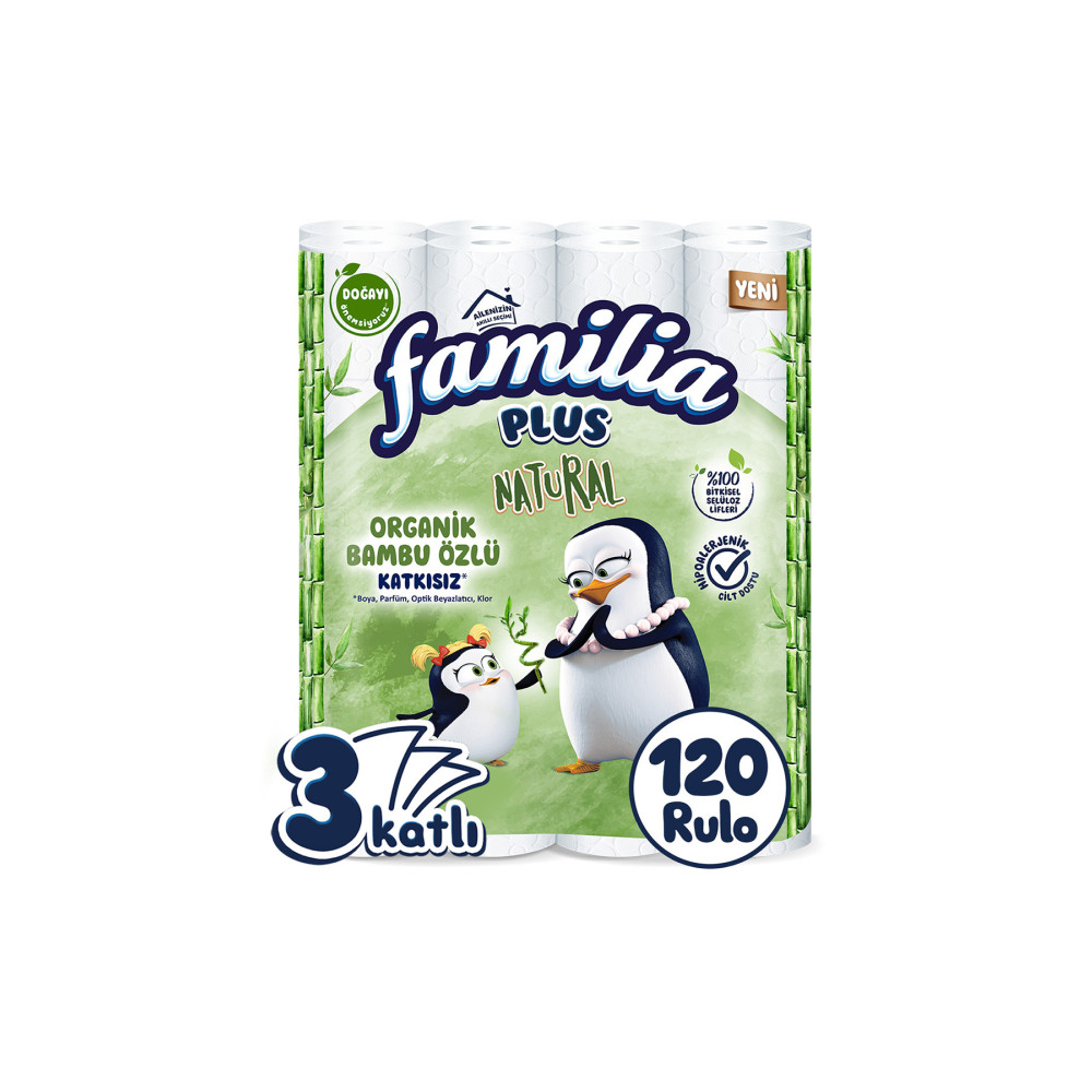 Familia Plus Natural Tuvalet Kağıdı 120 Rulo (40 Rulo X 3 Paket) Tuvalet Kağıdı Fiyatı