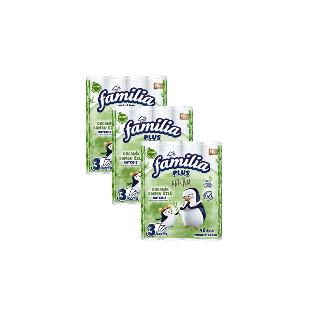 Familia Plus Natural Tuvalet Kağıdı 40lı 3 Paket Tuvalet Kağıdı Fiyatı