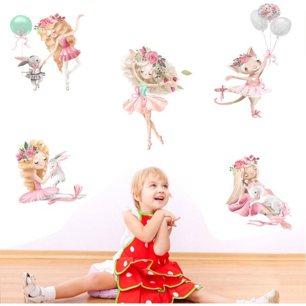 Family Co. Çocuk Odası Duvar Dekorasyonu Dekor Duvar Sticker Şeker Kız Candy - 60 cm - Renkli Sticker Fiyatı