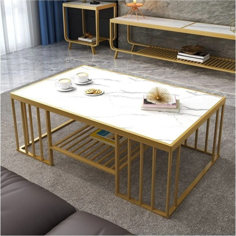 Familya Art Leicester Orta Sehpa Gold-Beyaz Orta Sehpa Fiyatı