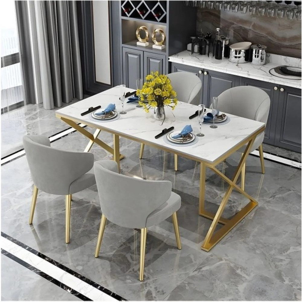Familya Art Linfield Çalışma Masası Gold-Beyaz - Genişlik 140cm " Derinlik 80cm " Yükseklik 75cm - Beyaz - Gold Çalışma Masası Fiyatı