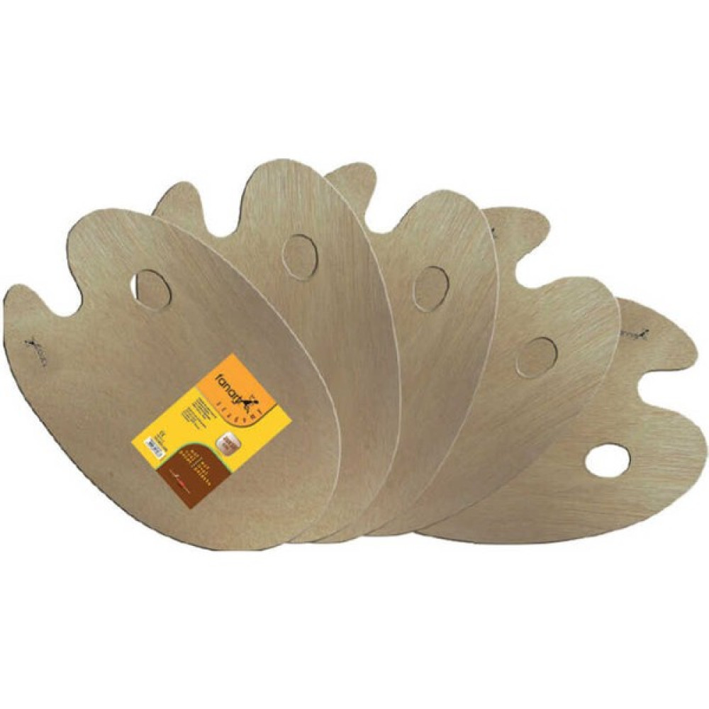 Fanart Academy Mdf Oval Palet 20 x 30 x 0 3 cm Oto Boyaları Fiyatı