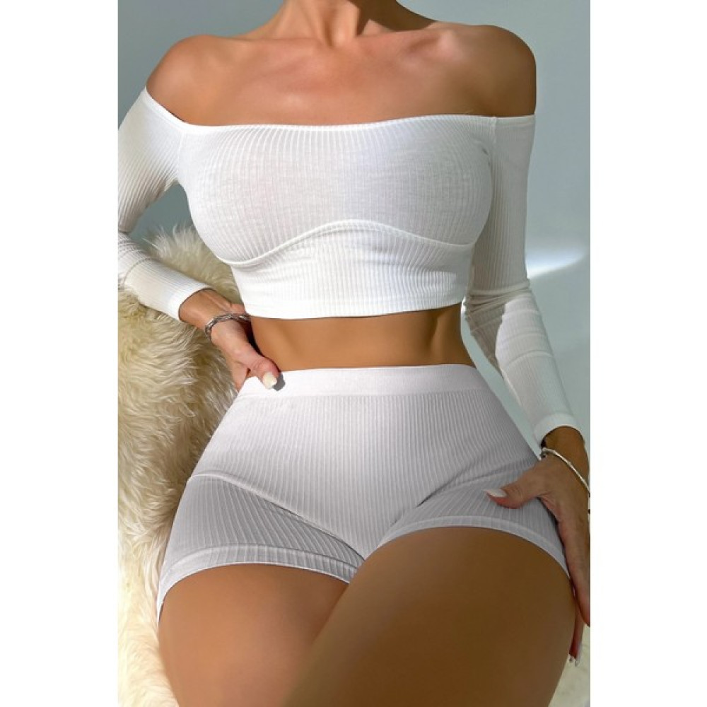 Fancy&Dancy Kadın Beyaz Kaşkorse Kumaş Büstiyer 60400 Bluz Fiyatı