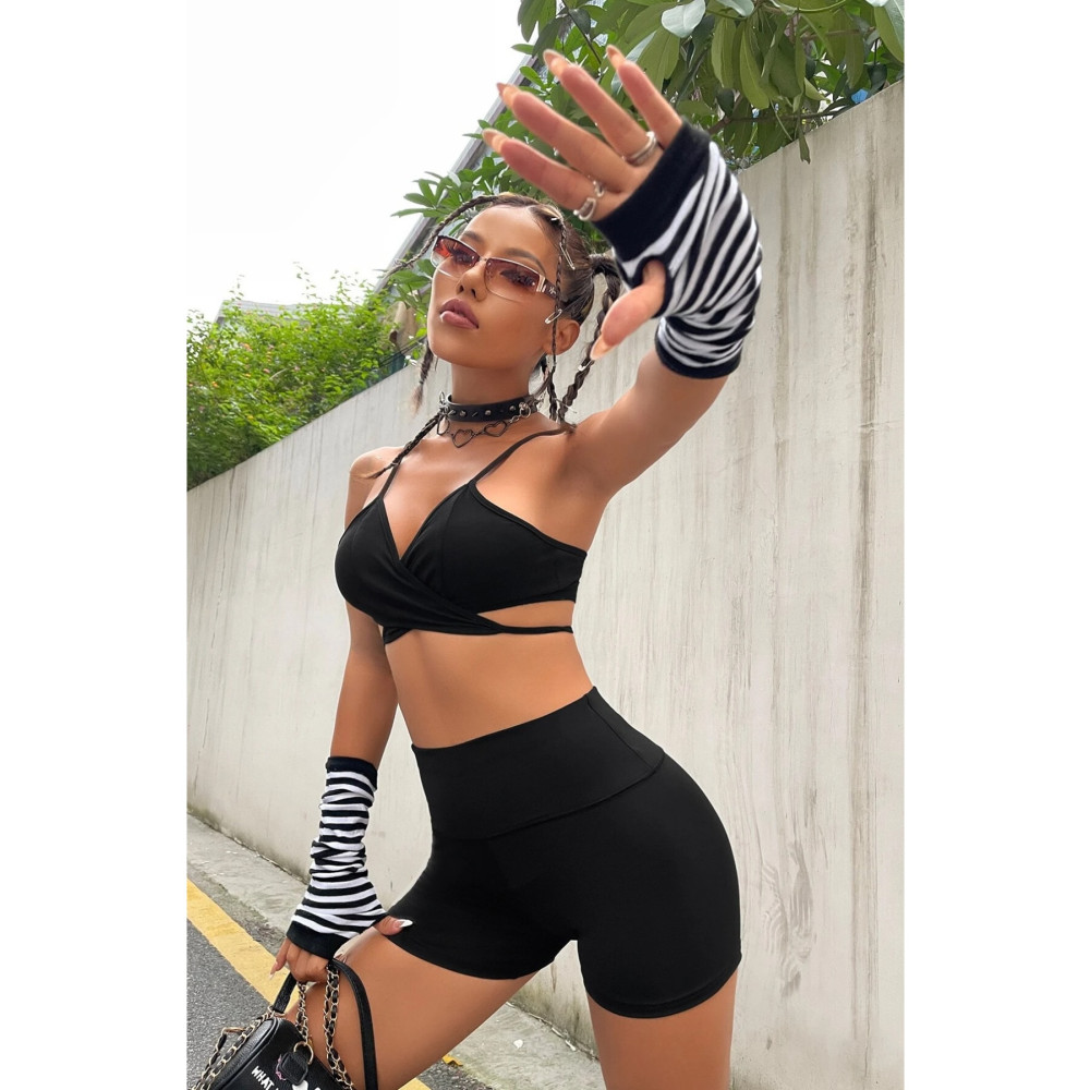 Fancy&Dancy Kadın Siyah Yüksek Bel Spor Şort XL Beden Tayt Fiyatı