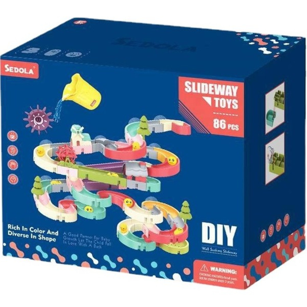 Fansheng-HB Banyo Sürgülü Set Çocuk Banyo Kaydırağı Parkı Su Oyunu (Yurt Dışından) - Açık Mavi Bebek Oyuncakları Fiyatı