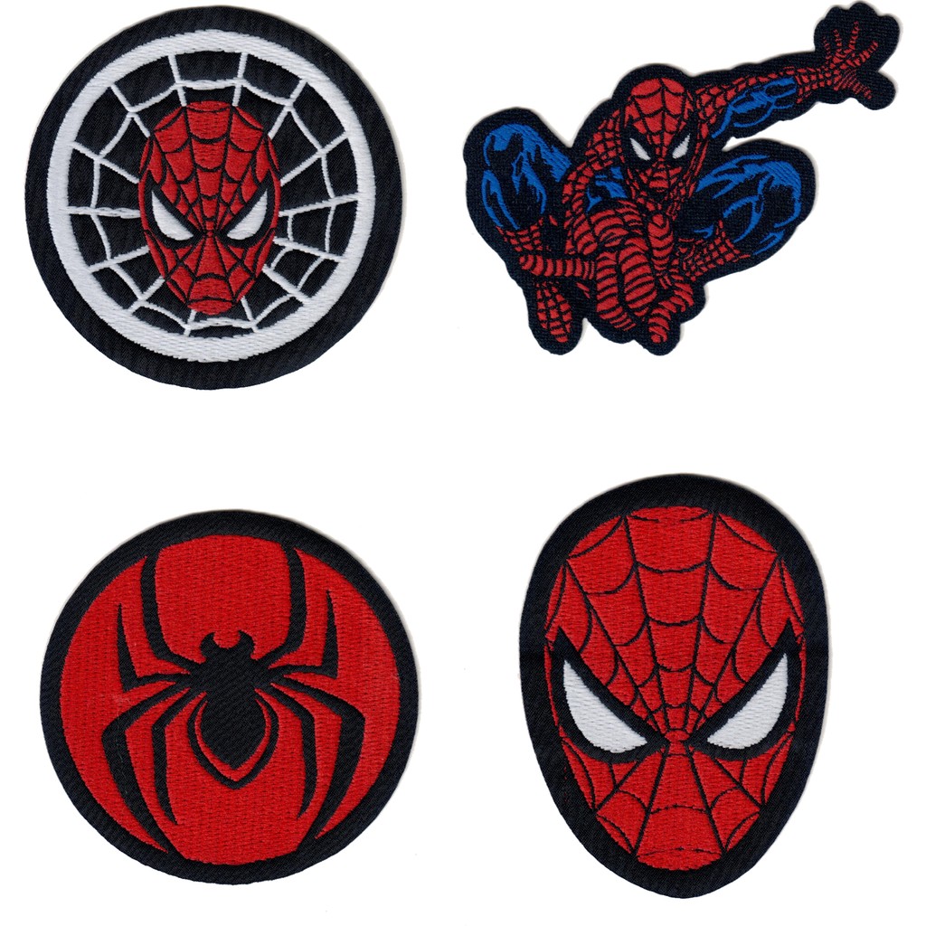 Fantastic Arma Ütü ile Yapışan Dokuma Patch Yama, Spider Seti, Örümcek Desenli Adam Man Patch 4'lü Diğer Fiyatı