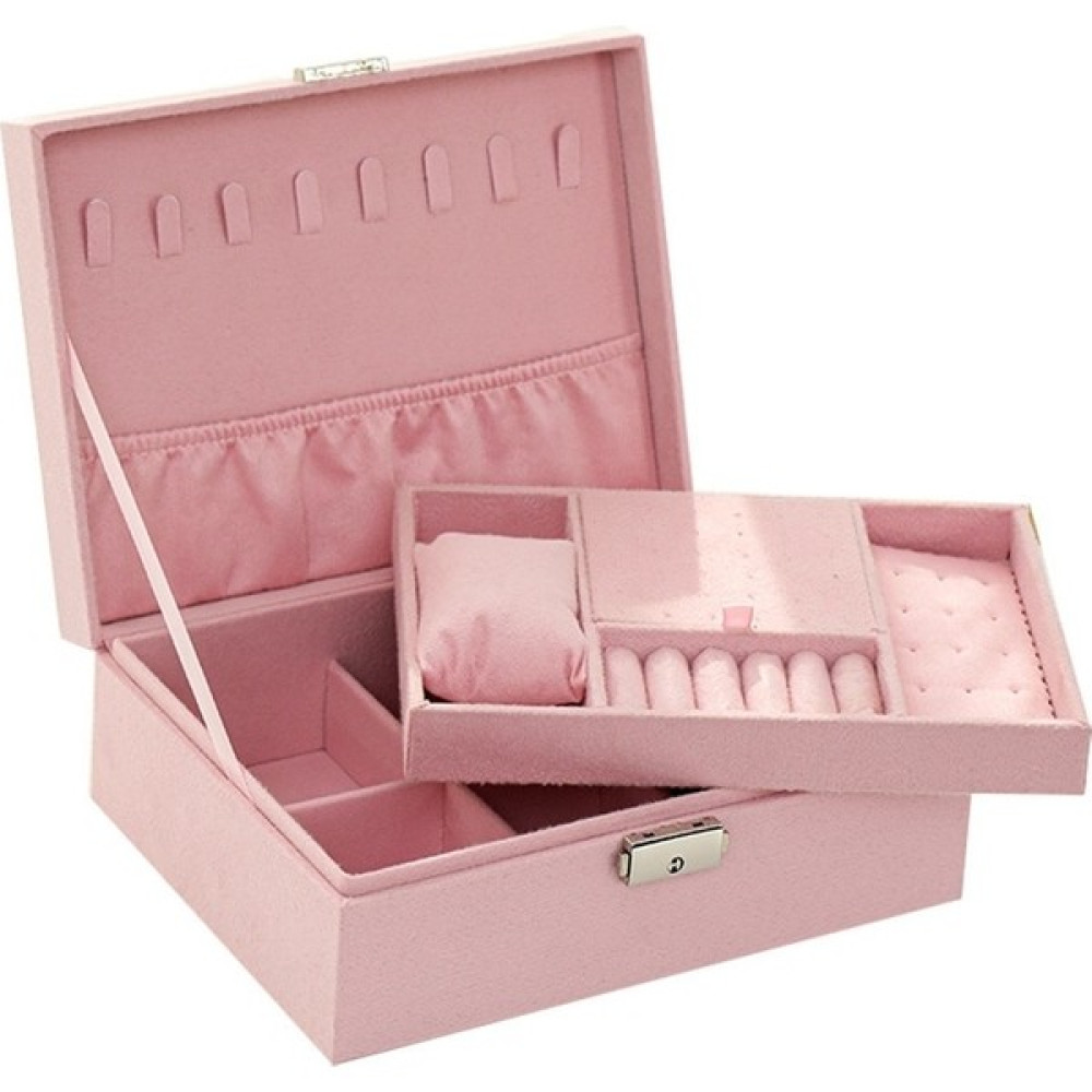 Fantastic Shop Çok Katmanlı Büyük Kapasiteli Mücevher Kutusu - Pembe (Yurt Dışından) Eşya Saklama Kutusu Fiyatı