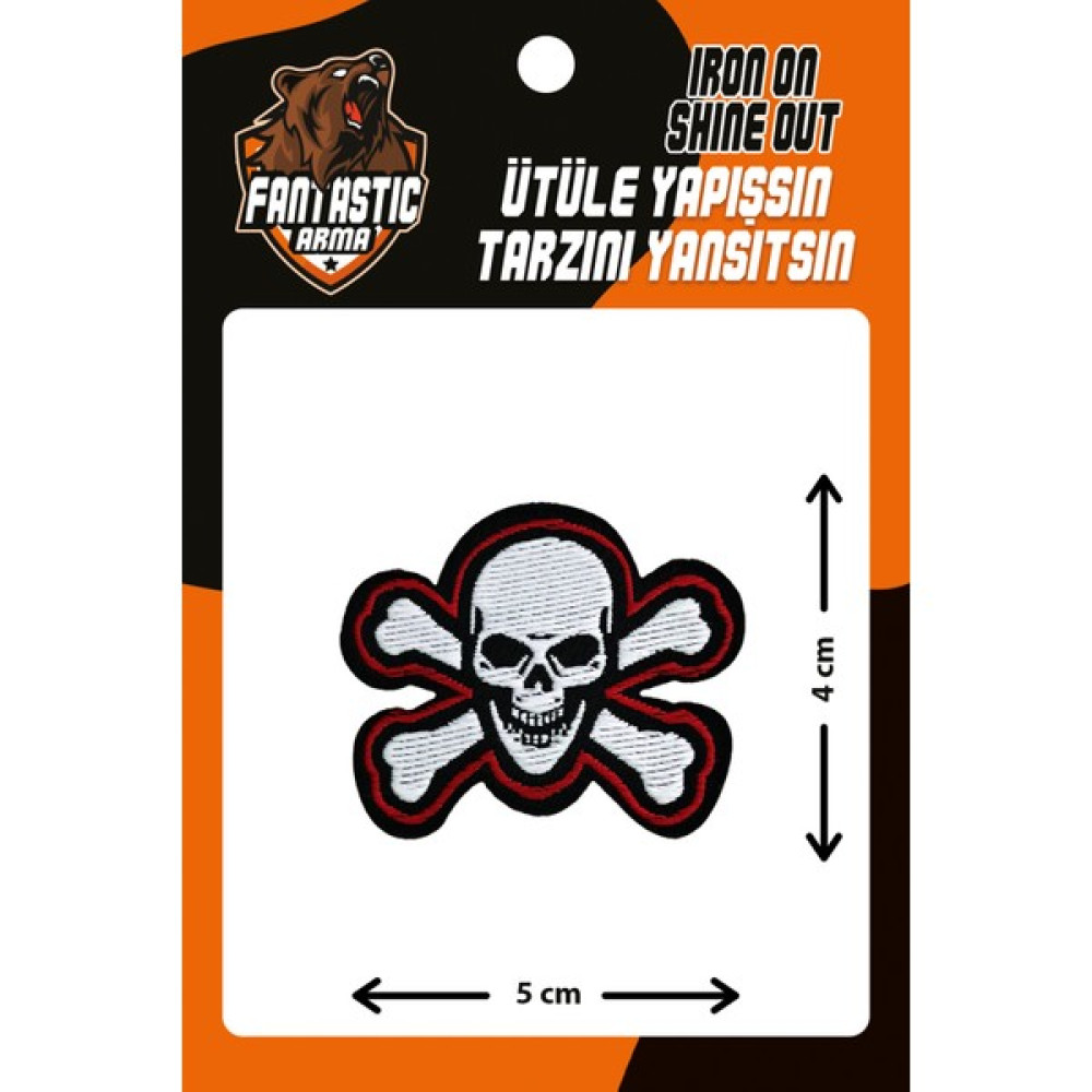 Fantastic Ütü Ile Yapışan Dokuma Arma Patch, Kuru Kafa Oyun & Hobi Fiyatı