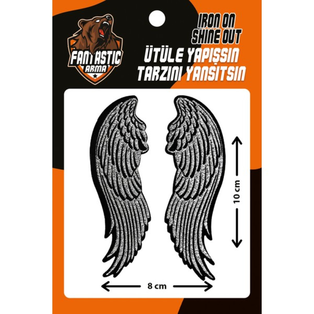 Fantastic Ütü Ile Yapışan Dokuma Arma Patch, Simli Kanat Oyun & Hobi Fiyatı