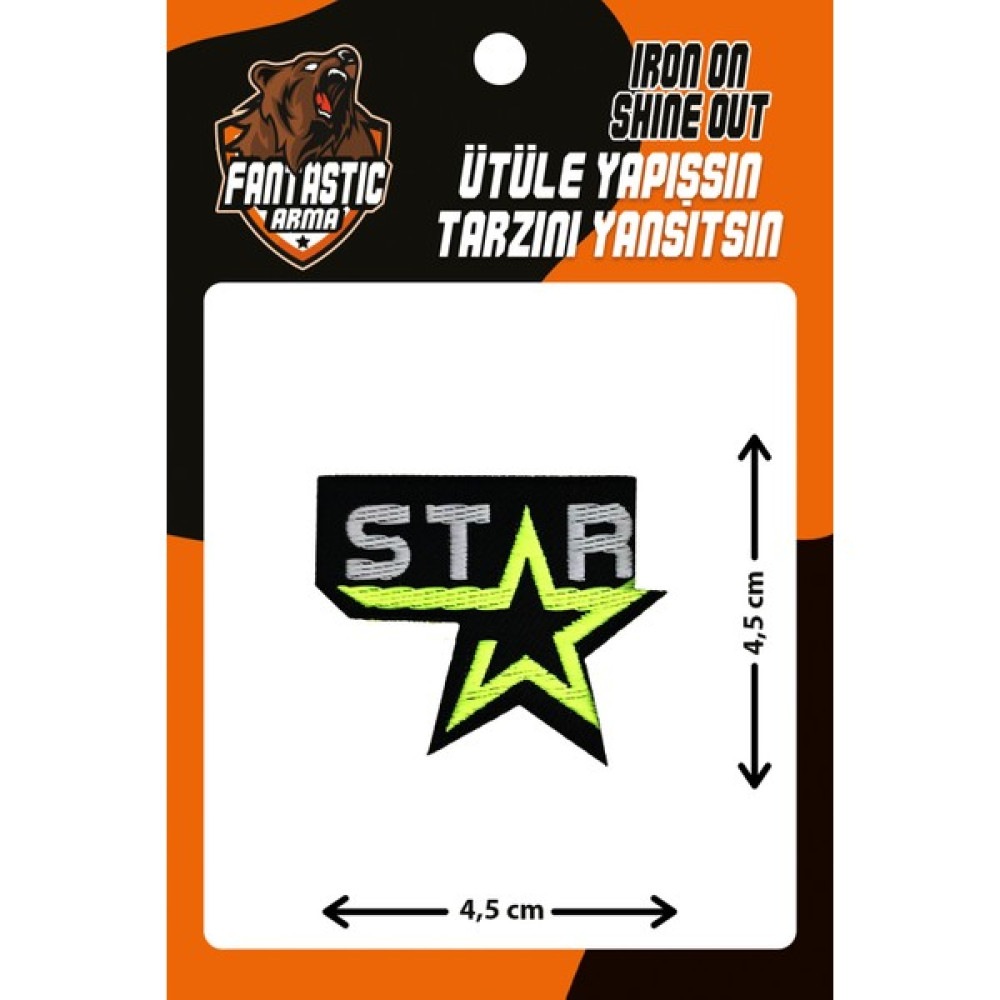 Fantastic Ütü Ile Yapışan Dokuma Arma Patch, Star Oyun & Hobi Fiyatı