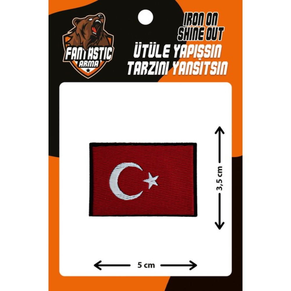 Fantastic Ütü Ile Yapışan Dokuma Arma Patch, Türk Bayrağı Oyun & Hobi Fiyatı