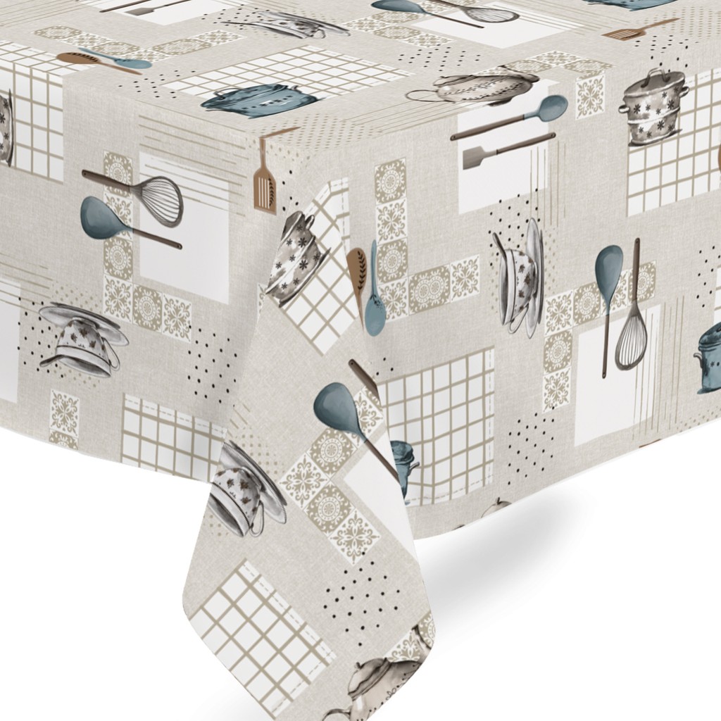 Fantastik Elyaf Astarlı Pvc Masa Örtüsü 140 x 140 cm Silinebilir Sıvı Geçirmez Leke Tutmaz Mutfak Dekor - Renkli Masa Örtüsü Fiyatı
