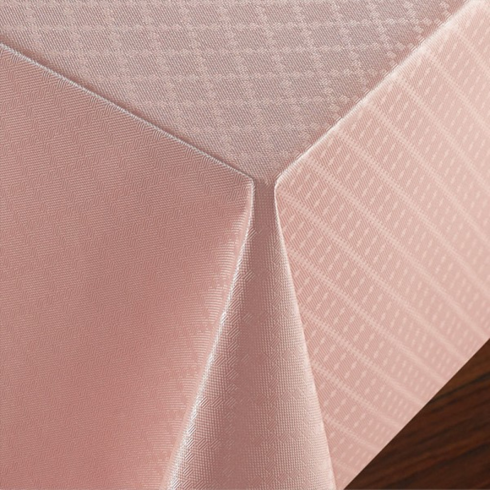Fantastik Elyaf Astarlı Pvc Masa Örtüsü Silinebilir Sıvı Geçirmez Leke Tutmaz Baklava Desenli Pembe - 100 x 140 cm Masa Örtüsü Fiyatı
