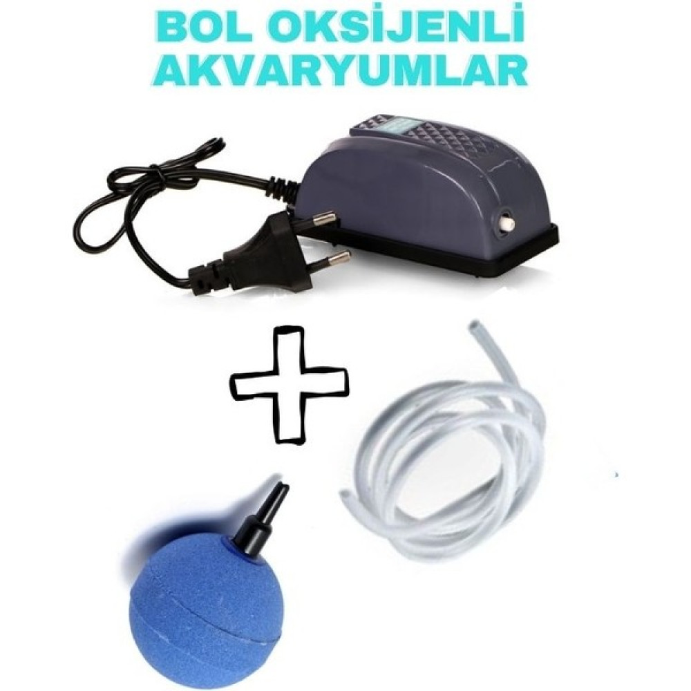Fanus ve Akvaryum Için Oksijen Hava Seti (Hava Motoru+Hava Hortumu+Hava Taşı) Komple Set Evcil Hayvan Ürünleri Fiyatı