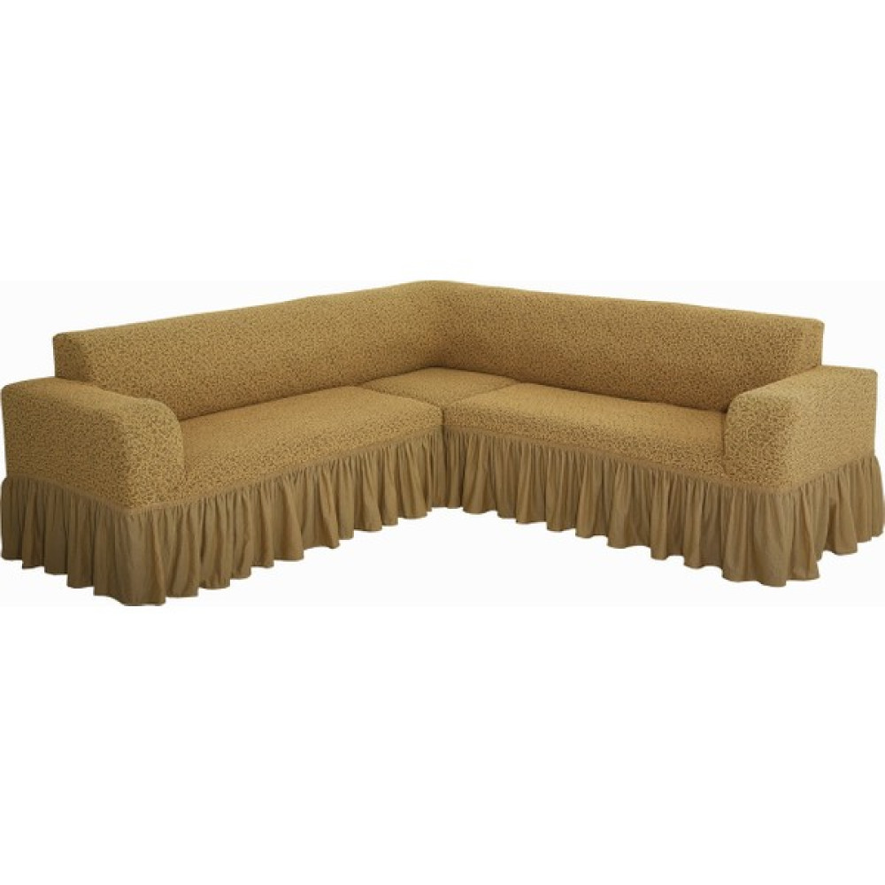 Faprikadan Köşe Koltuk Örtüsü L Koltuk(Büyük) Hardal - Açık Hardal - 180 x 200 cm Koltuk & Kanepe Örtüsü Fiyatı