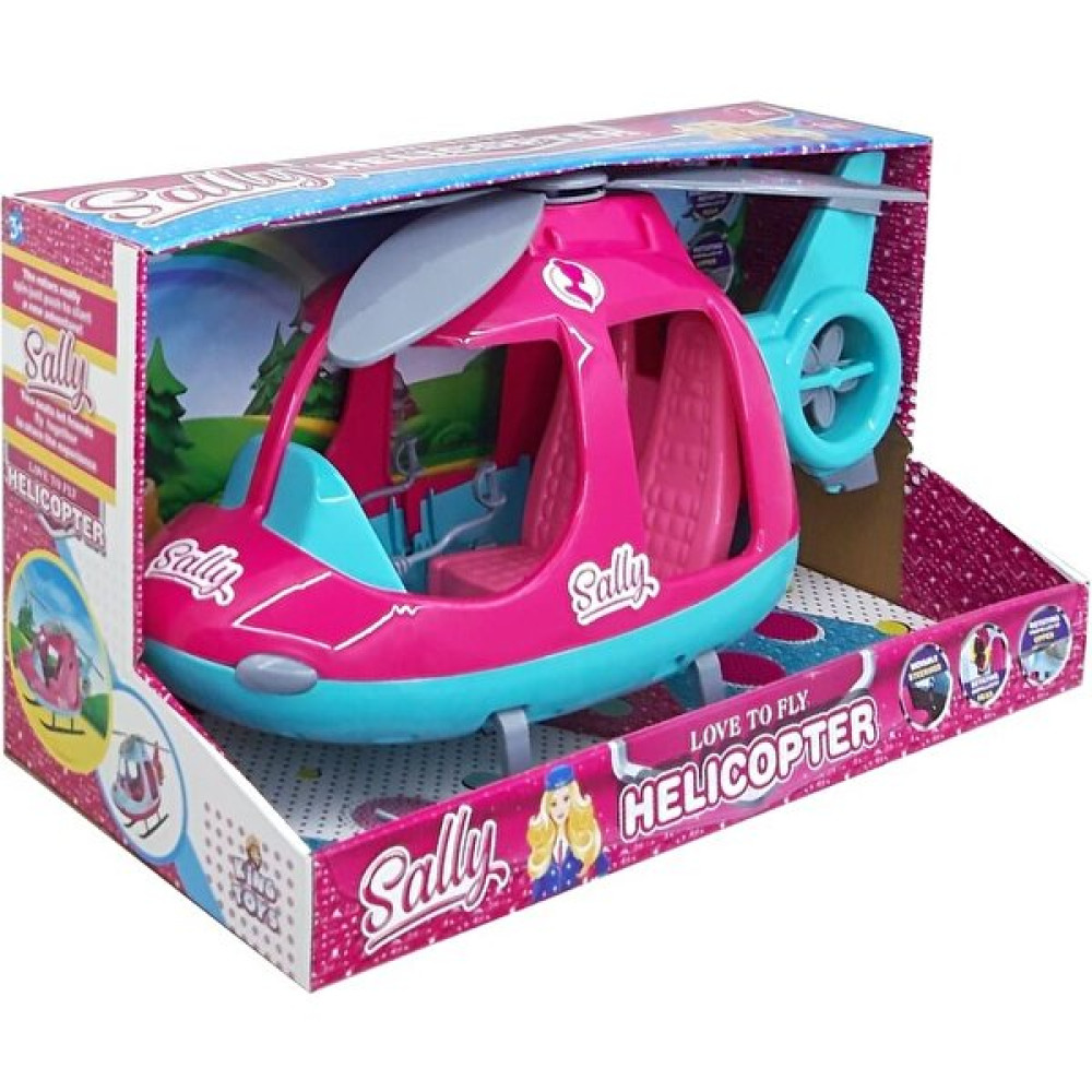 Farbu Oyuncak 46 cm Büyük Sally'nin Helikopteri Pembe-Turkuaz Oyuncak Fiyatı
