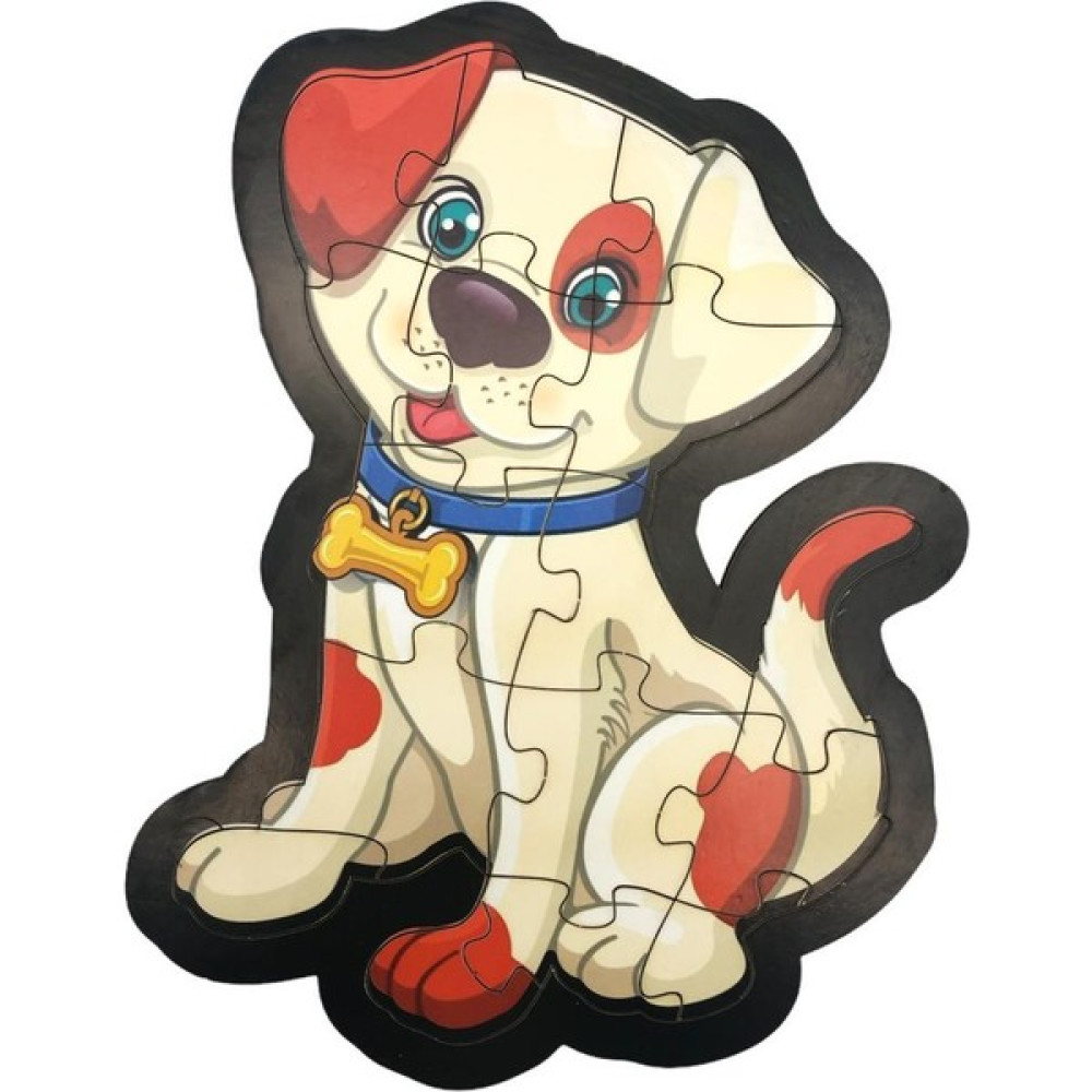 Farbu Oyuncak Ahşap Köpek Puzzle 16 Parça Arka Yüzü Hikayeli Yapboz - Renkli Puzzle & Aksesuarları Fiyatı