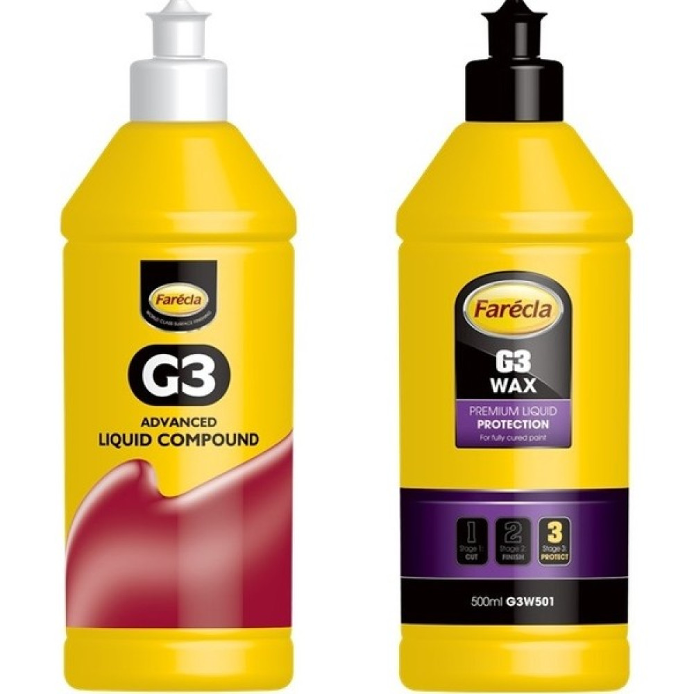 Farecla G3 Sıvı Pasta 500ML + Farecla G3 Wax Cila 250 ml Set Oto Çizik Giderici Fiyatı