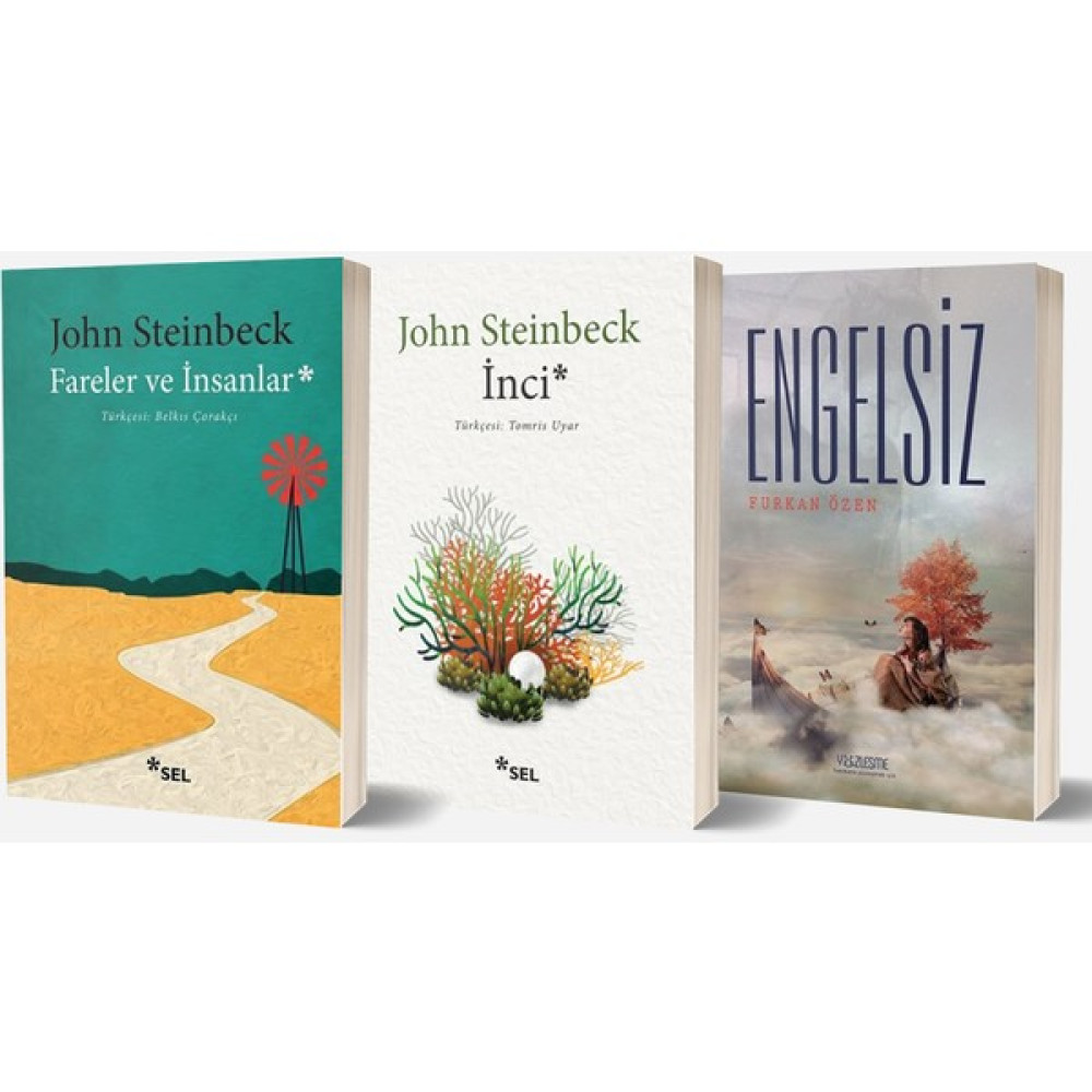 Fareler ve Insanlar - Inci - Engelsiz 3 Kitap Set Çeviri Romanlar Fiyatı