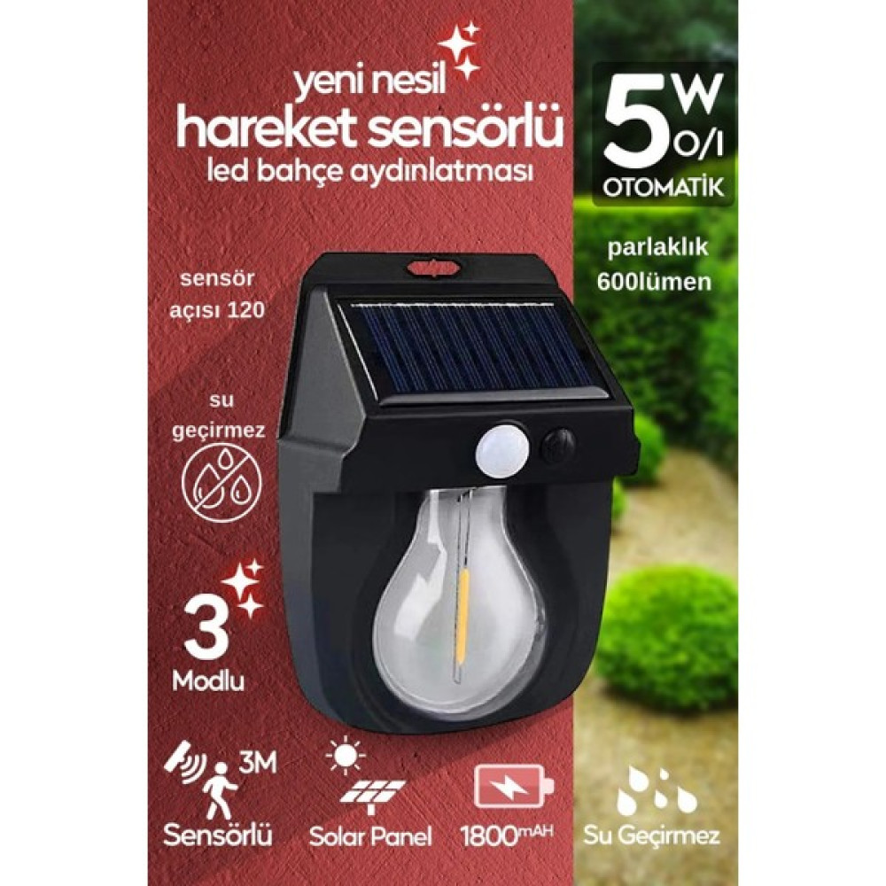 Farissu Güneş Enerjili Dekor Balkon Bahçe Aydınlatması Ampul Şeklinde Şık LED Loş Işık Dış Mekan & Bahçe Oyuncakları Fiyatı