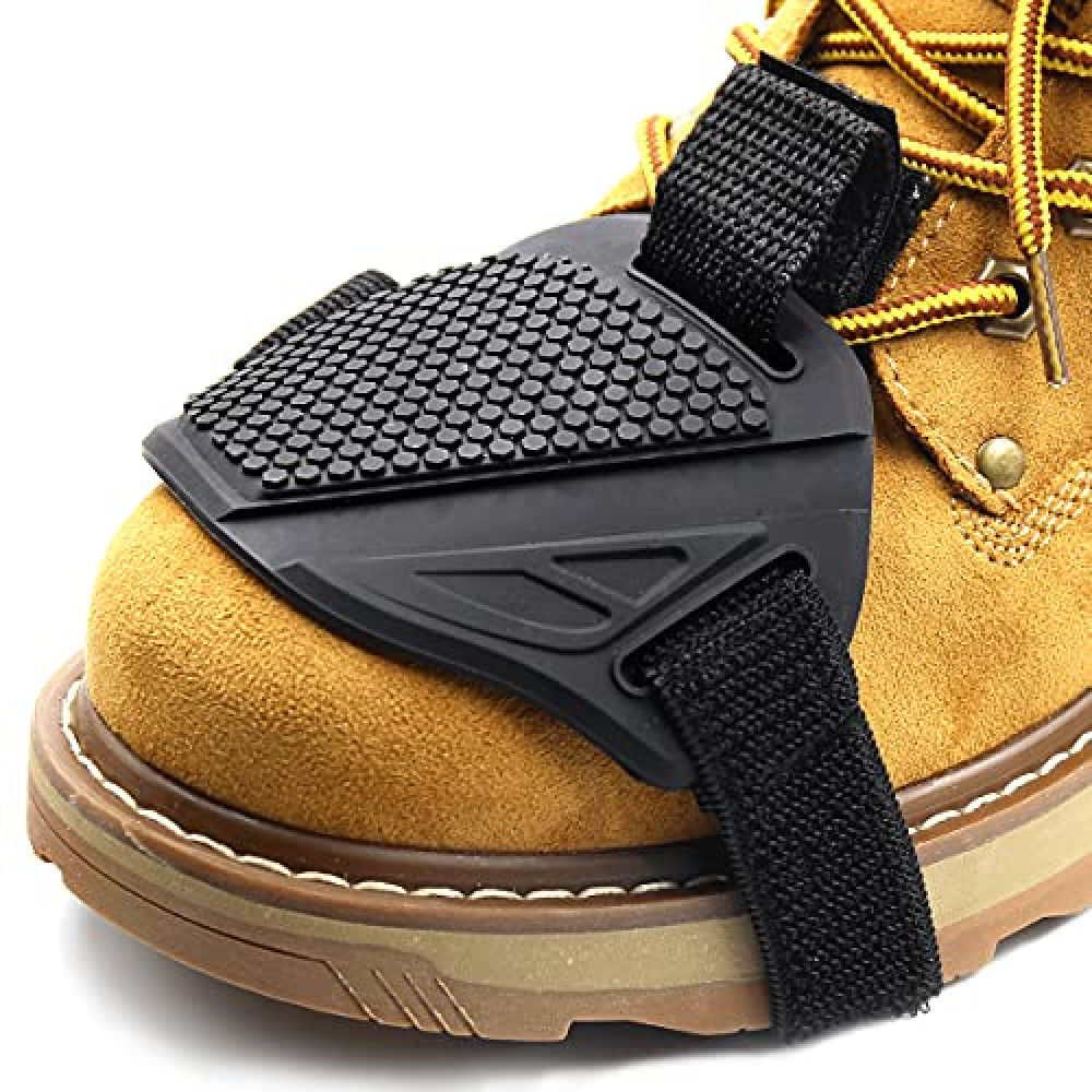 FARLIONA Motorcycle Motorbike shift Pad, Shoe Boot Cover Protector, Useful Gear Shifter Accessories, Black, Medium