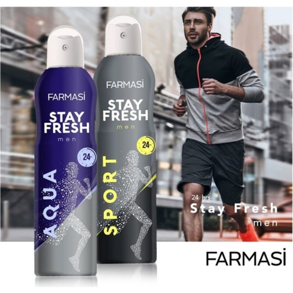 Farmasi Stay Fresh Sport Erkek - Aqua Erkek Deodorant 150ML Deodorantlar Fiyatı