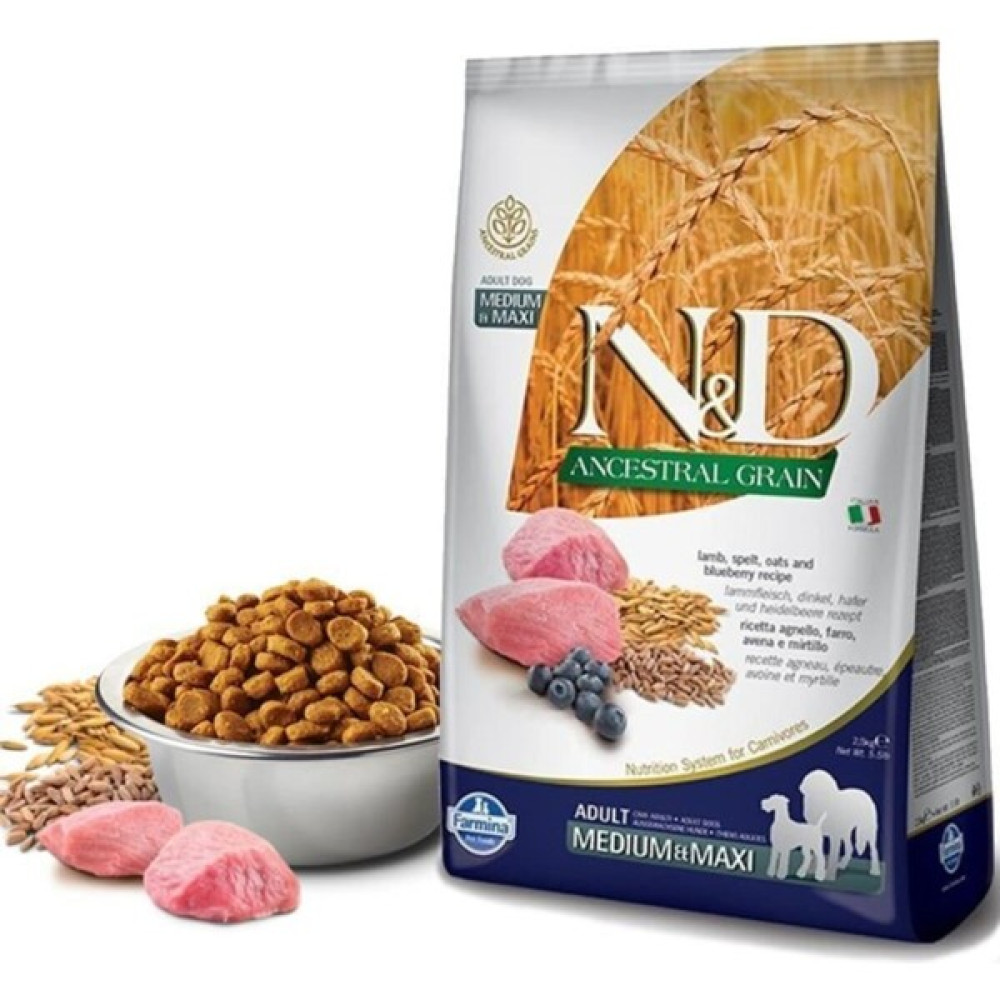 Farmina Nd Düşük Tahıllı Kuzulu Yaban Mersini Medium Maxi Köpek Maması 2.5 kg Evcil Hayvan Ürünleri Fiyatı