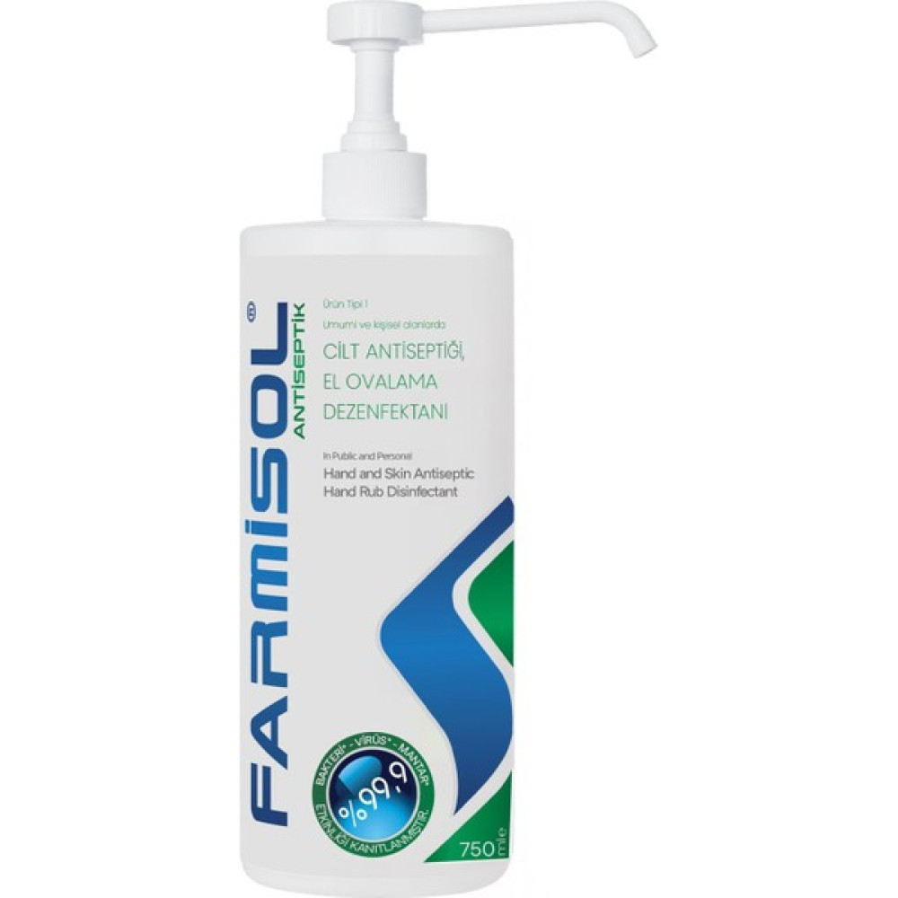 Farmisol Cilt Antiseptiği,el Ovalama Dezenfektanı 750ML - 750 ml Hijyen ve Temizlik Fiyatı