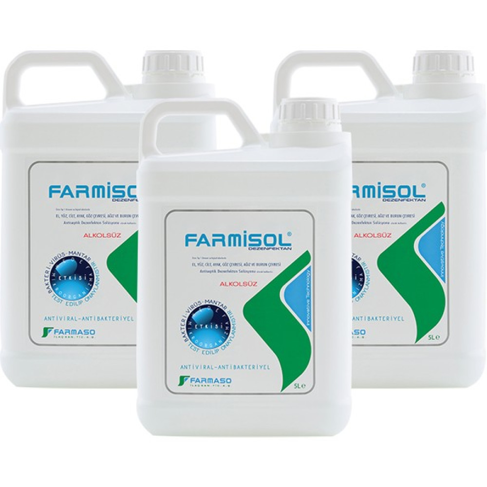 Farmisol Dezenfektan 5 Litre 3 Adet Hijyen ve Temizlik Fiyatı