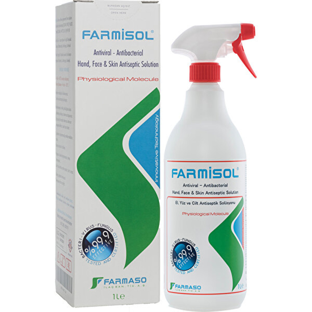 Farmisol Dezenfektan - Kişisel Kullanım 1 Litre - 1 lt Hijyen ve Temizlik Fiyatı