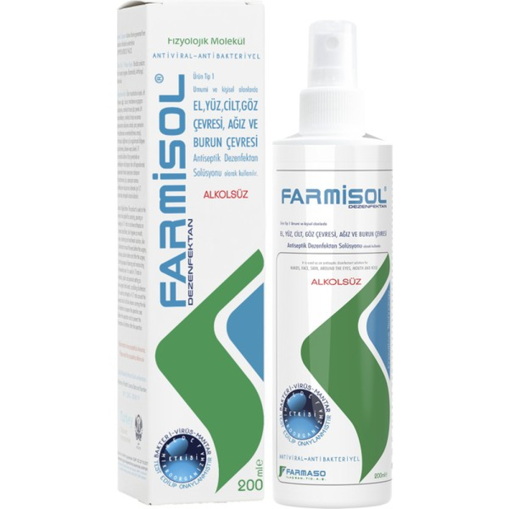 Farmisol Dezenfektan - Kişisel Kullanım 200 ml Hijyen ve Temizlik Fiyatı