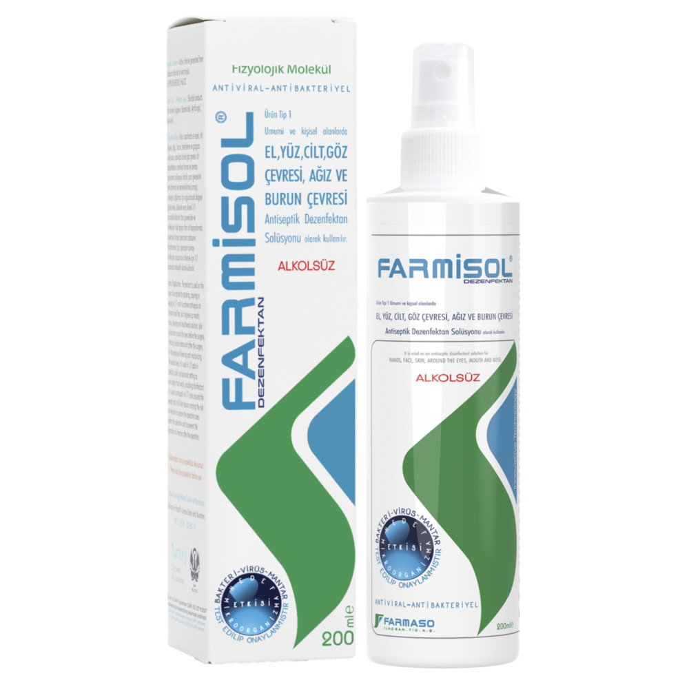 Farmisol Dezenfektan Kişisel Kullanım 200 ml Sağlık Fiyatı