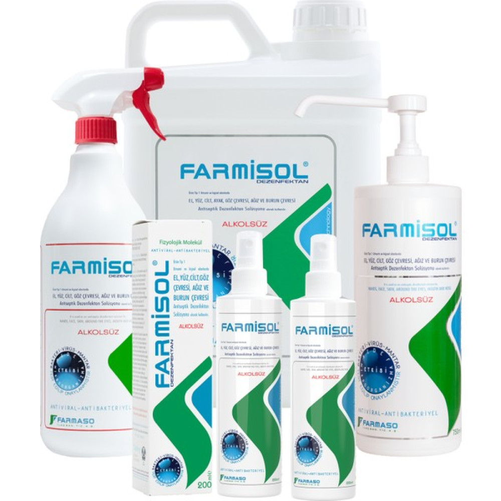 Farmisol Dezenfektan - Kişisel Kullanım 5'li Set - 7 lt Hijyen ve Temizlik Fiyatı