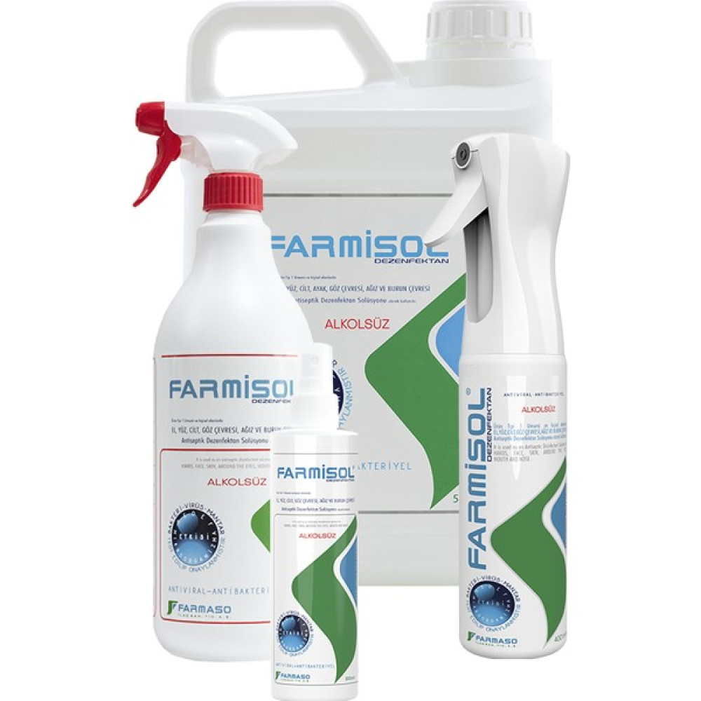 Farmisol Dezenfektan - Kişisel Kullanım Antiseptiği 4'lü Muhteşem Set - 6,5 lt Hijyen ve Temizlik Fiyatı