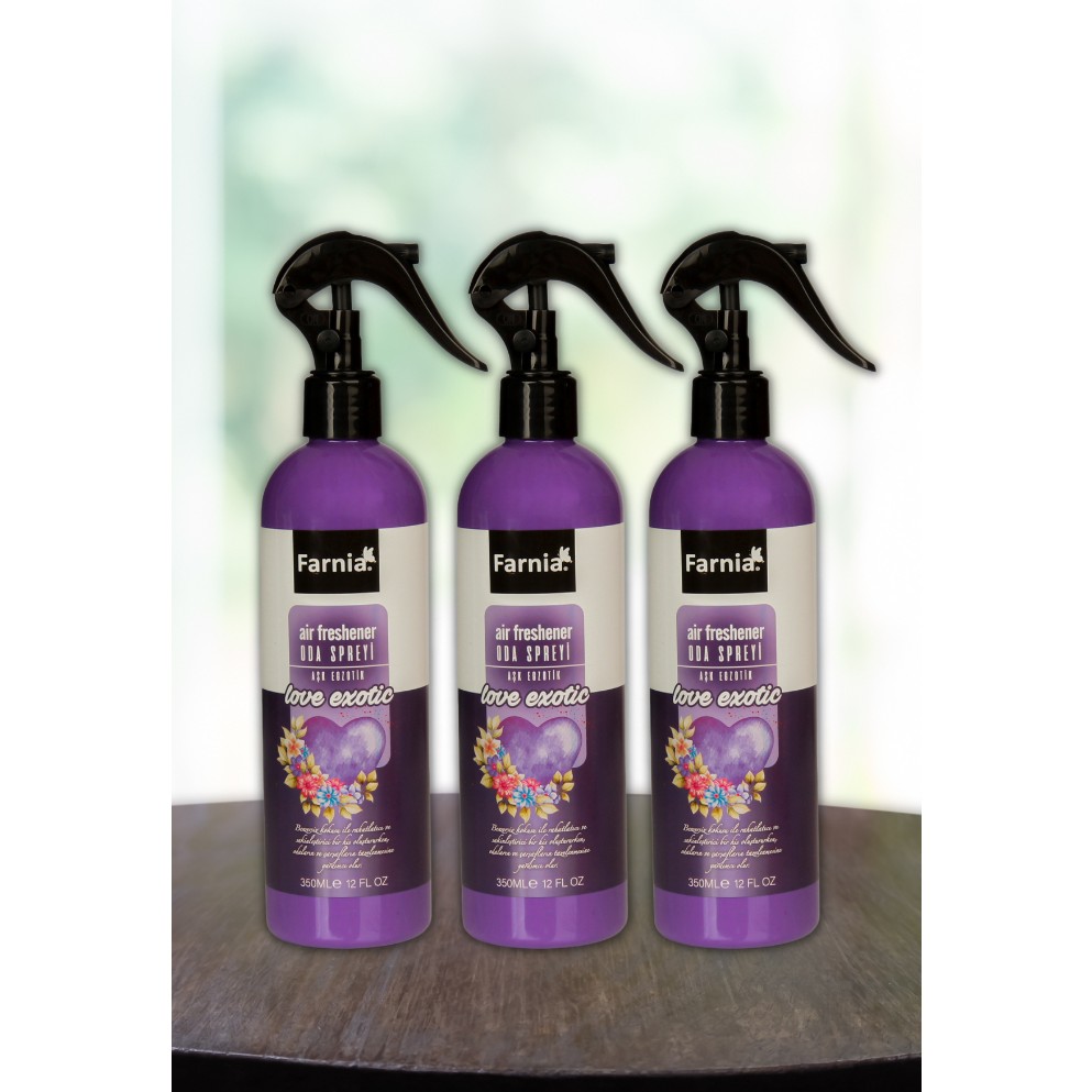 Farnia Aşk Egzotik Oda Spreyi 350 ml Love Exotic 3 Adet Oda Kokusu Fiyatı
