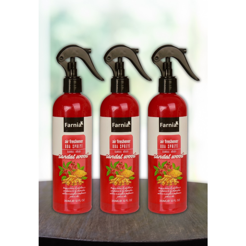 Farnia Sandal Ağacı Oda Spreyi 350 ml Sandal Wood 3 Adet Diğer Fiyatı