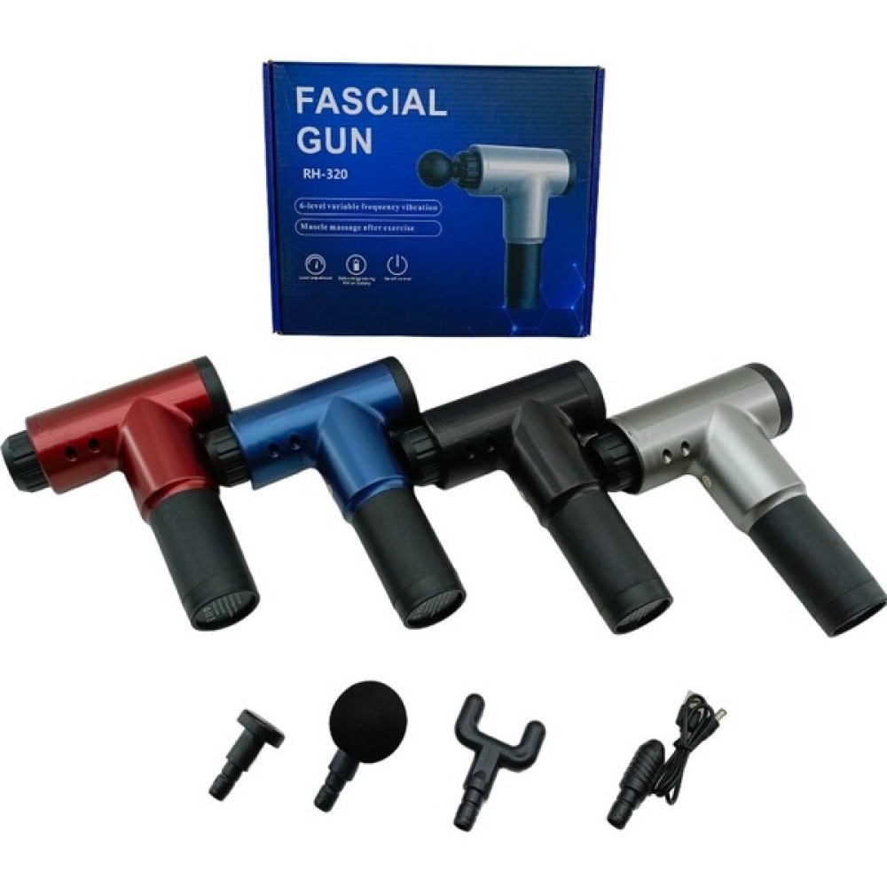 Fascial Gun USB Şarjlı Hız Seviyesi 6 Kademe 4pcs Başlık Aleti Masaj Tabancası Yeni Oto Boyaları Fiyatı