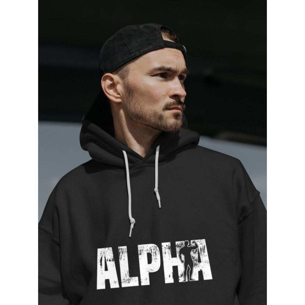 Fasel "alpha" Baskılı Unisex Kapüşonlu Sweatshirt Bayan Sweatshirt Fiyatı