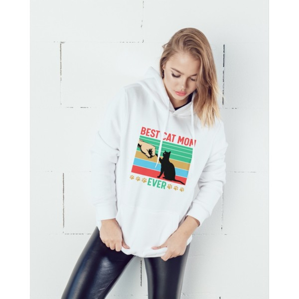 Fasel "en Iyi Kedi Annesi" Baskılı Tişört Bayan Sweatshirt Fiyatı
