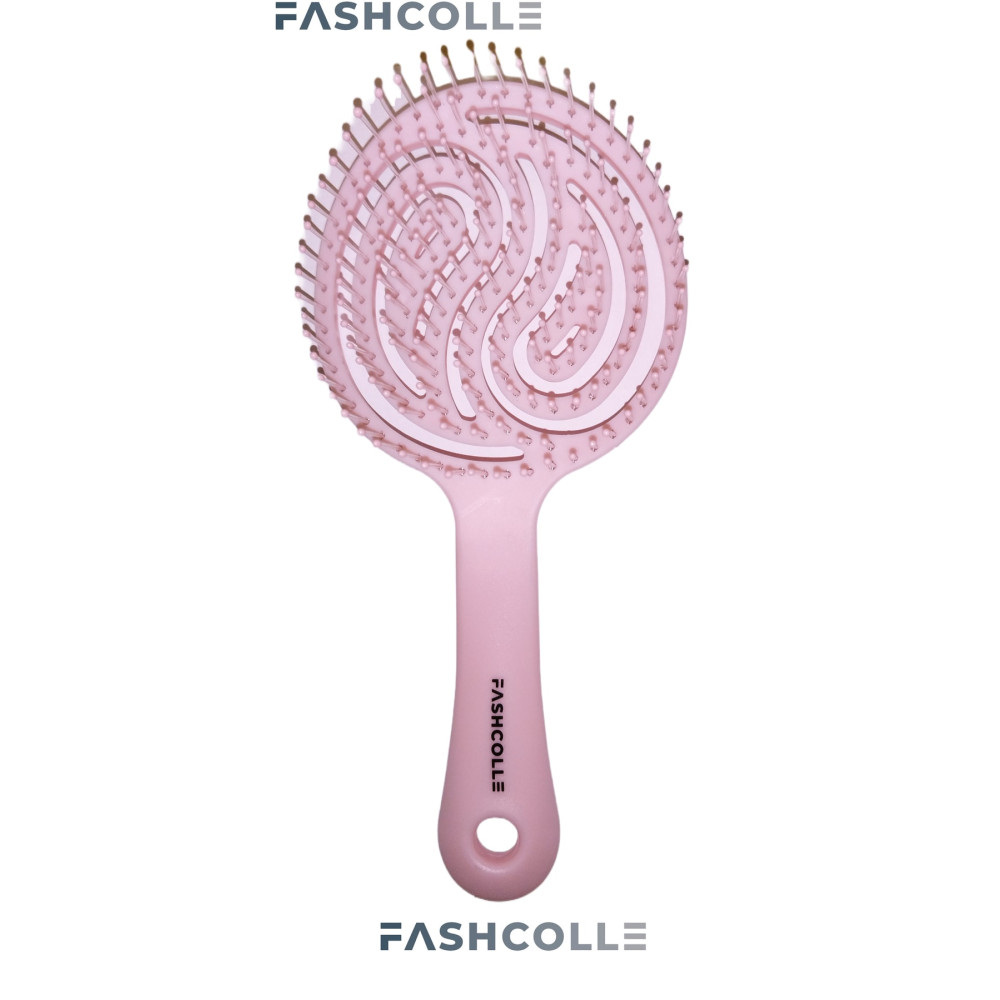 Fashcolle Pembe Üç Boyutlu Oval Saç Fırçası Saç Fırçası ve Tarağı Fiyatı